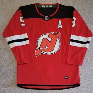 Adidas Red and Black Men's Jersey